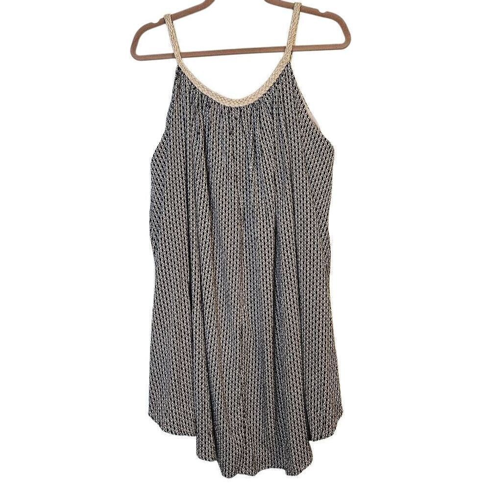 Coco + Carmen dress, black/cream tank style. Size L/XL.